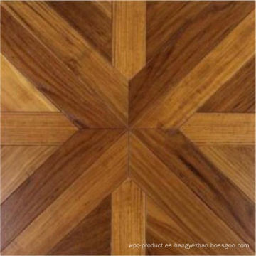 Piso de madera de parquet lujoso